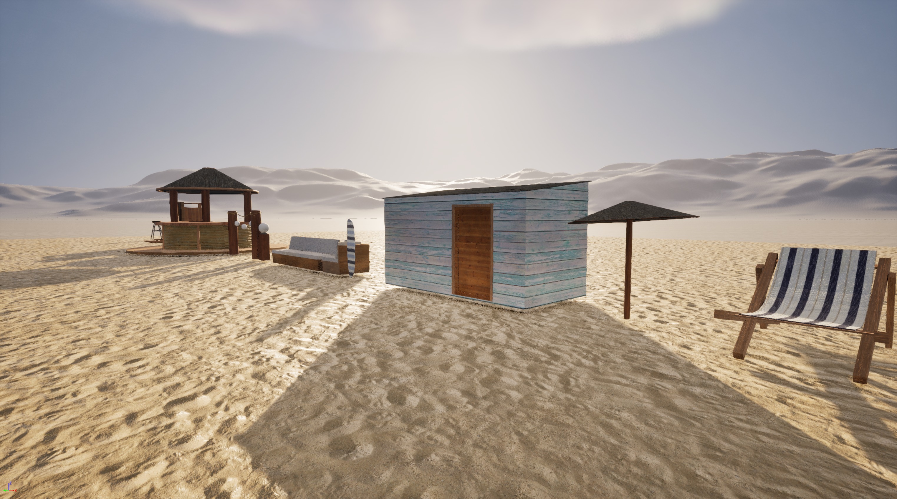 Beach Environment Pack Low-poly 3D model_1