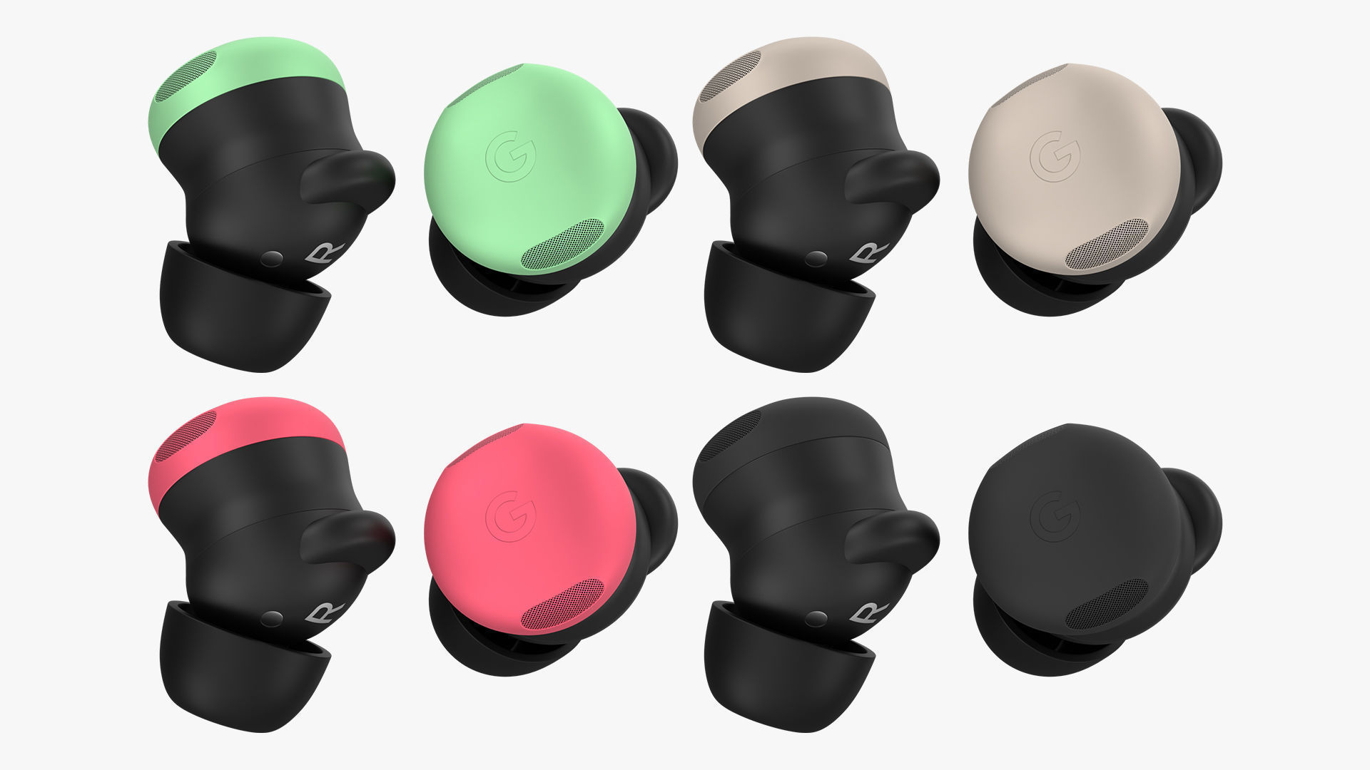 Google Pixel Buds Pro 2 Low-poly 3D model_1