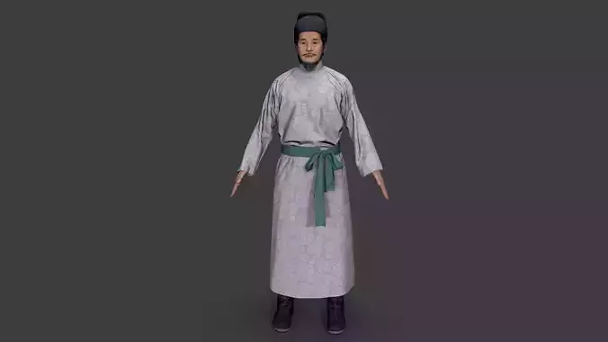 man Character Low-poly 3D model