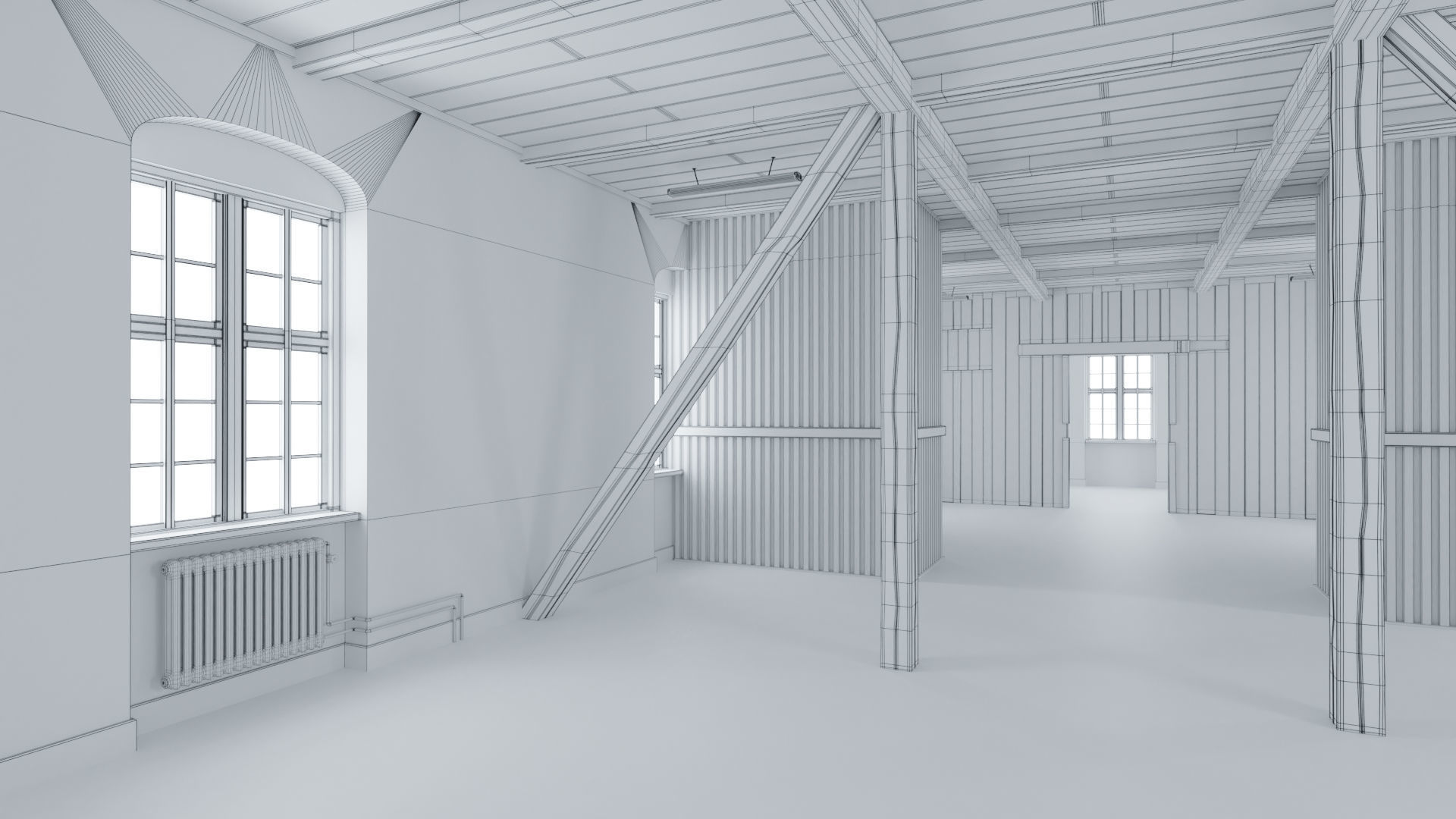 Old building interior 3D model_27