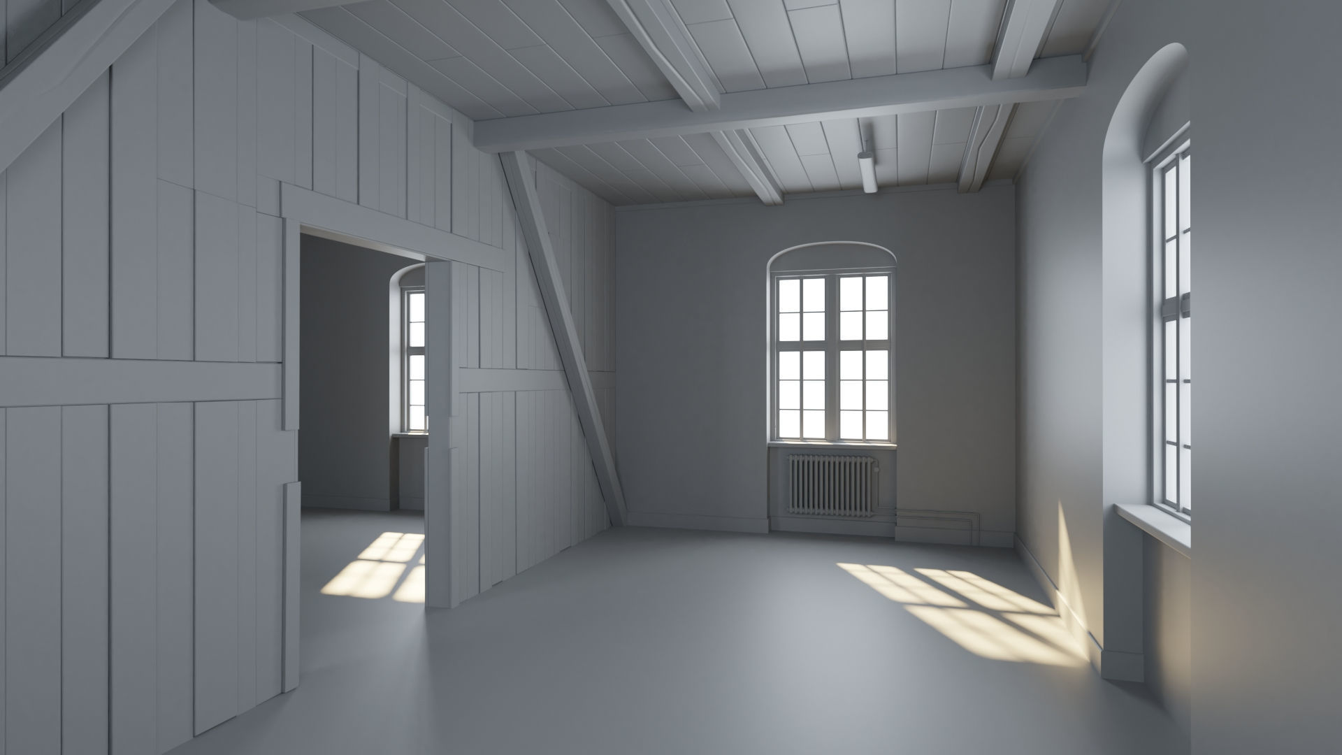 Old building interior 3D model_19