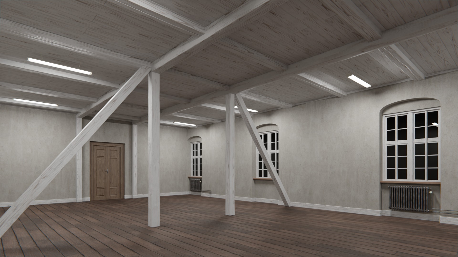 Old building interior 3D model_12