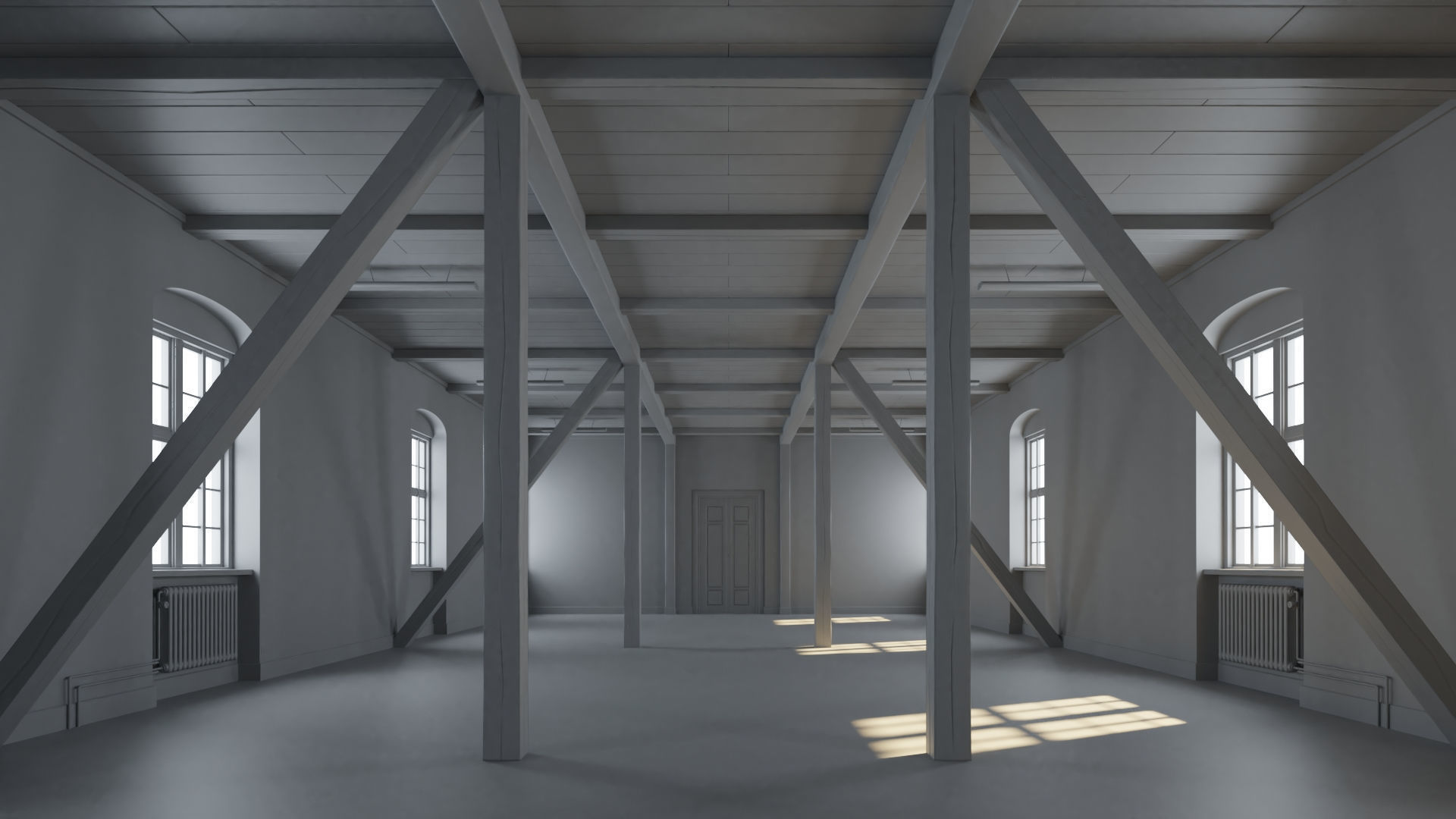 Old building interior 3D model_22