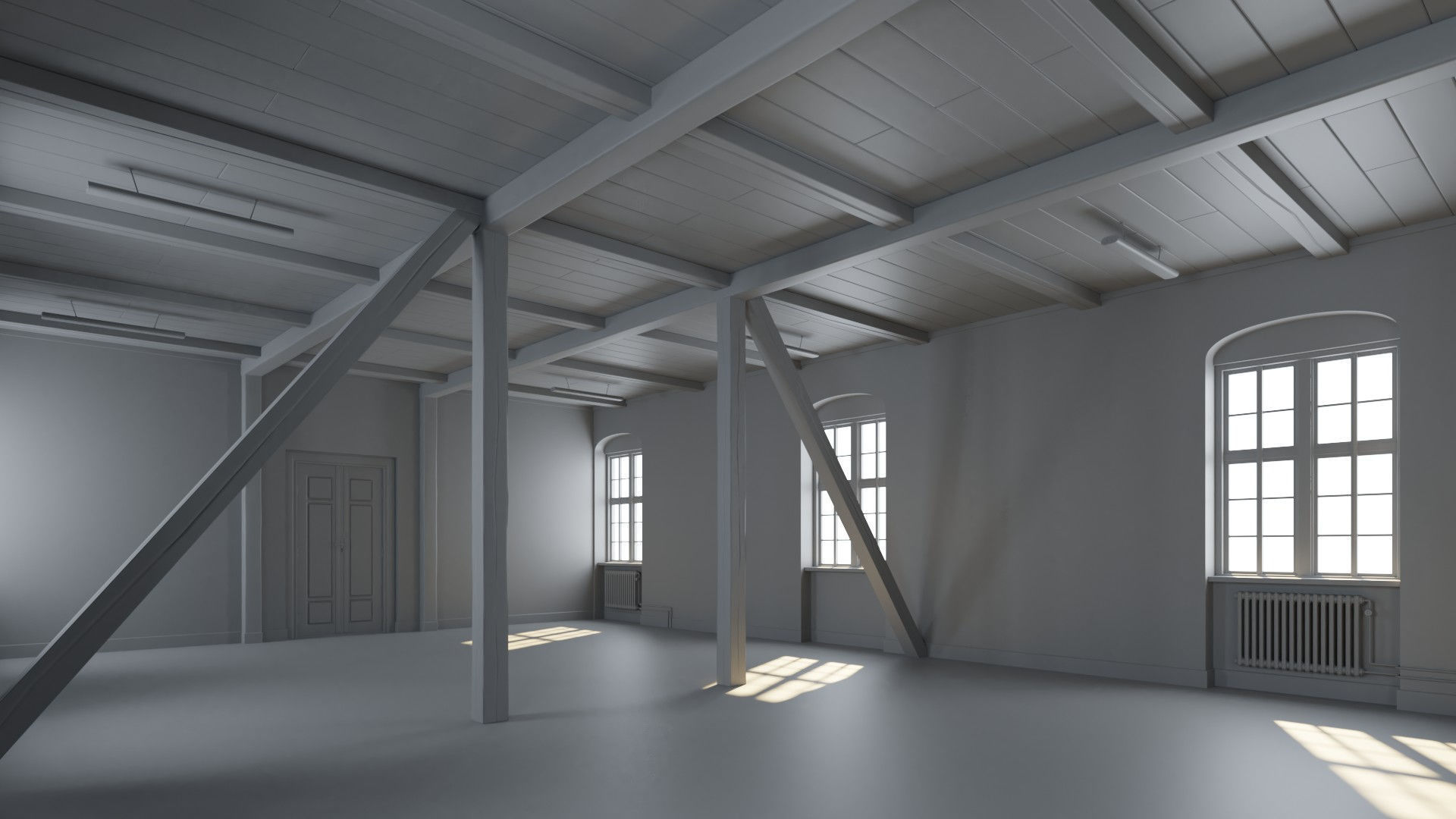 Old building interior 3D model_20