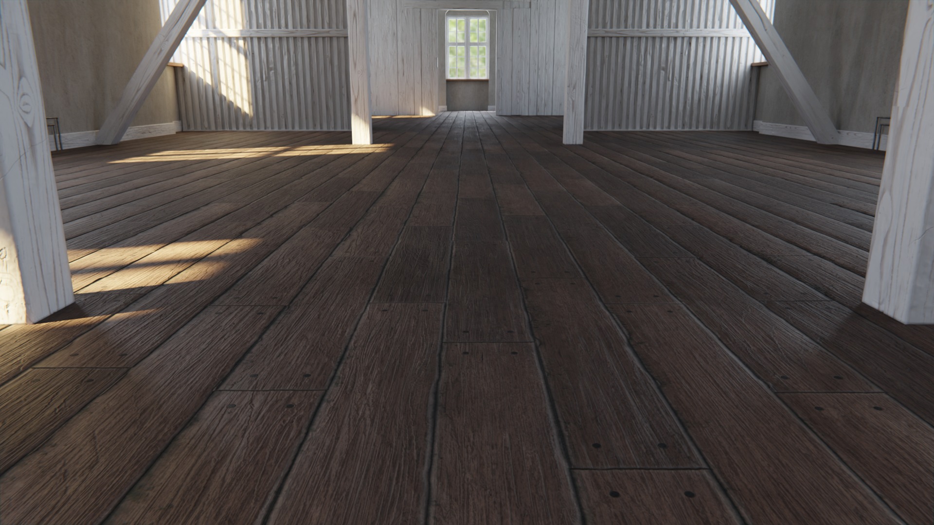 Old building interior 3D model_7