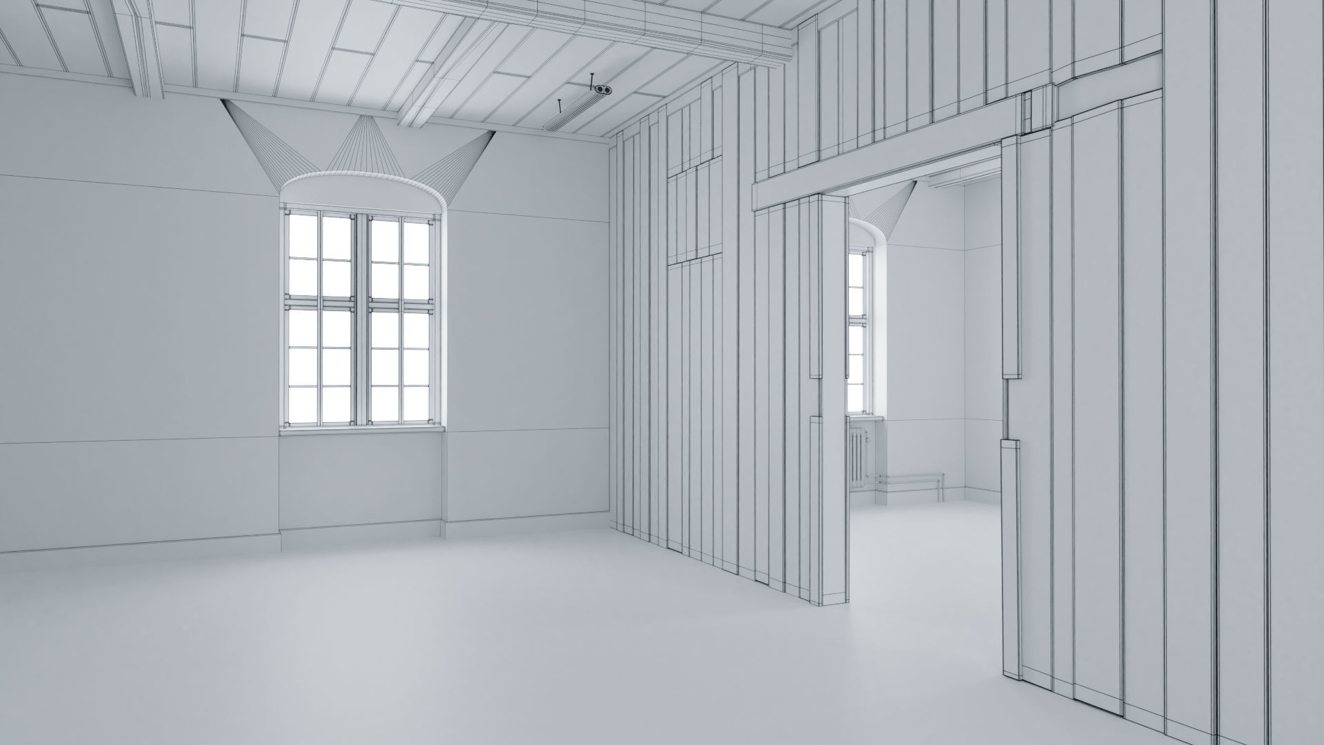 Old building interior 3D model_30