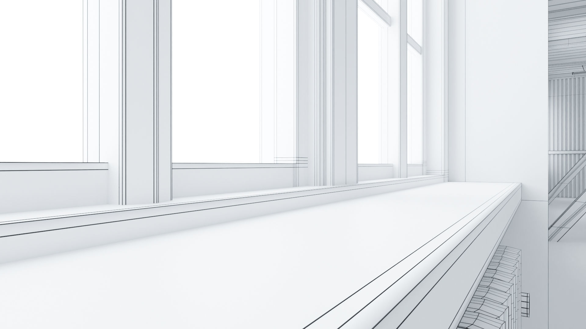 Old building interior 3D model_34