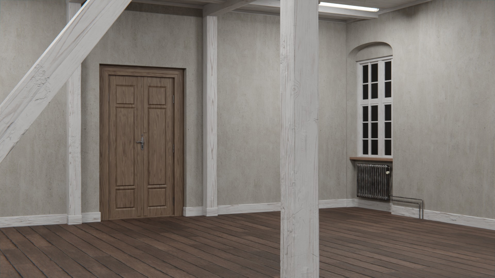 Old building interior 3D model_13