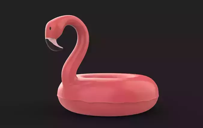 Swim Ring Flamingo 3D model