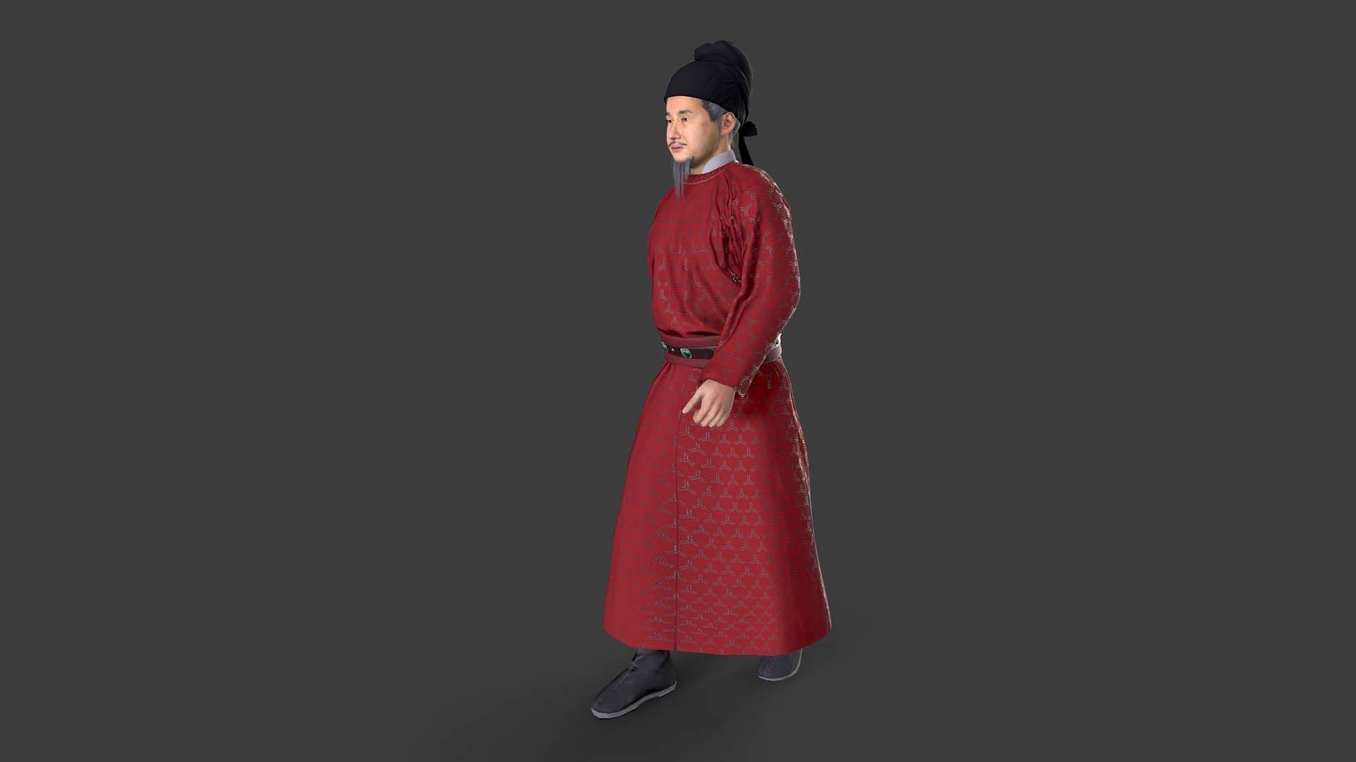 farmer avatar Low-poly 3D model_3