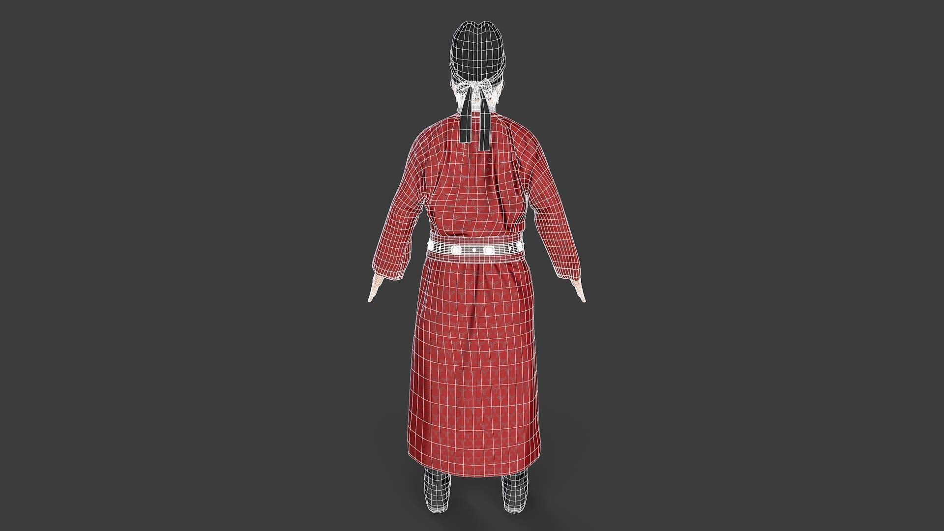 farmer avatar Low-poly 3D model_9