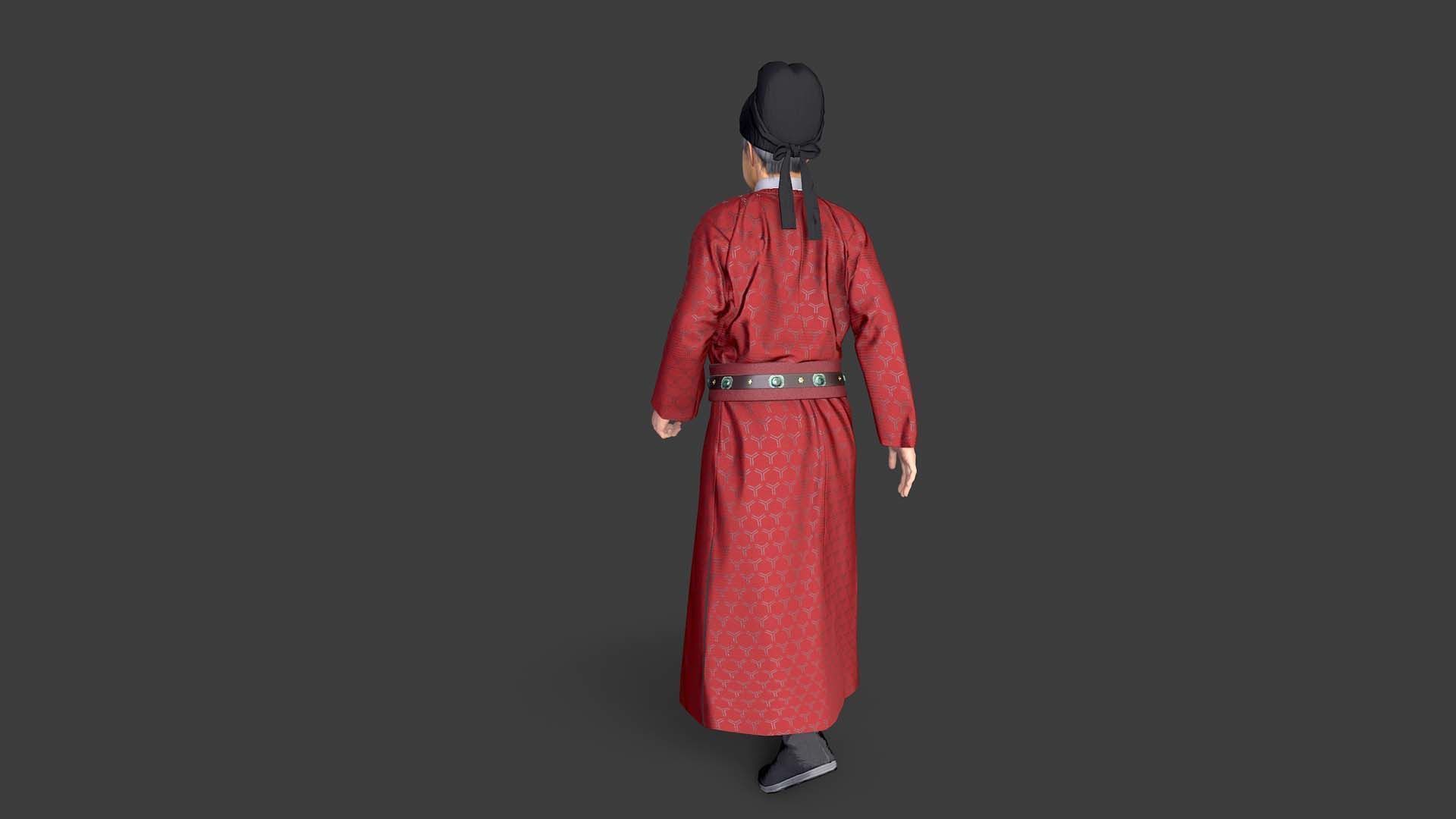farmer avatar Low-poly 3D model_4