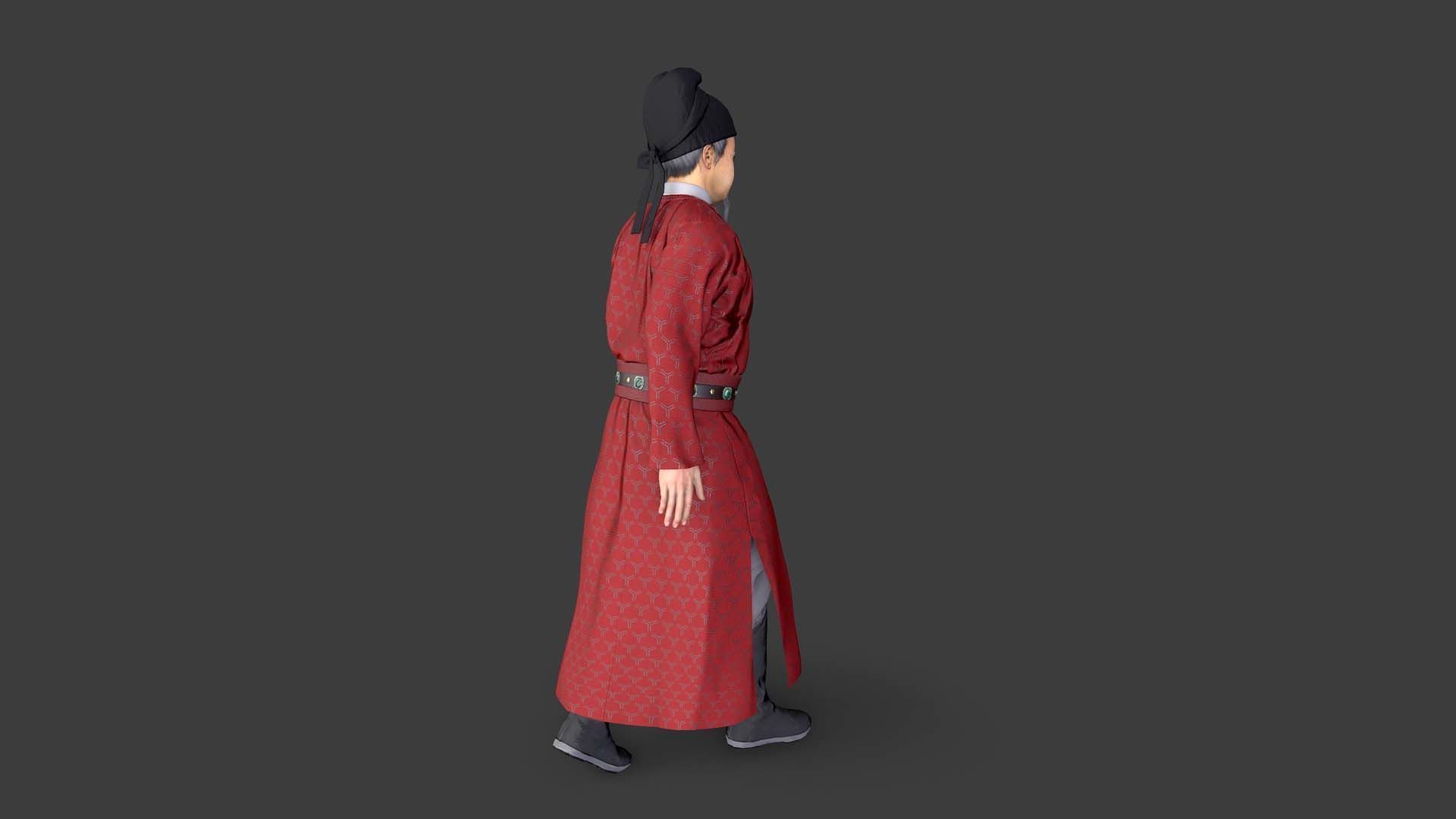 farmer avatar Low-poly 3D model_5