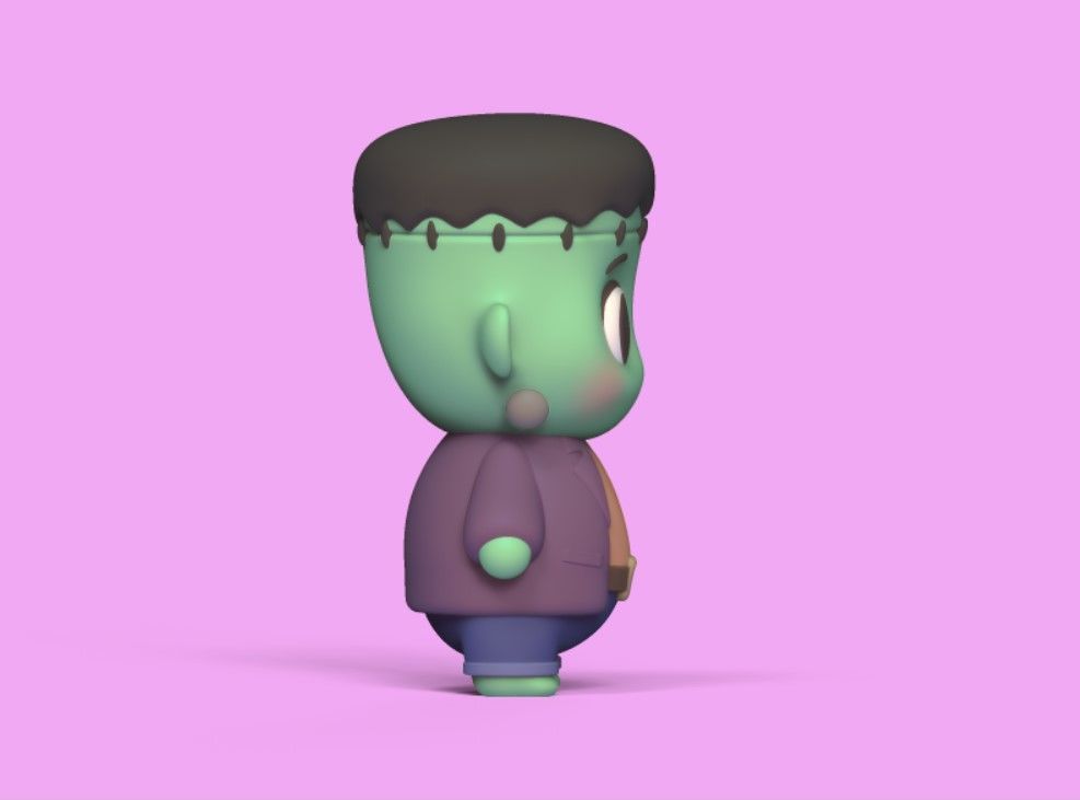 Baby Frankenstein 3D print model_3