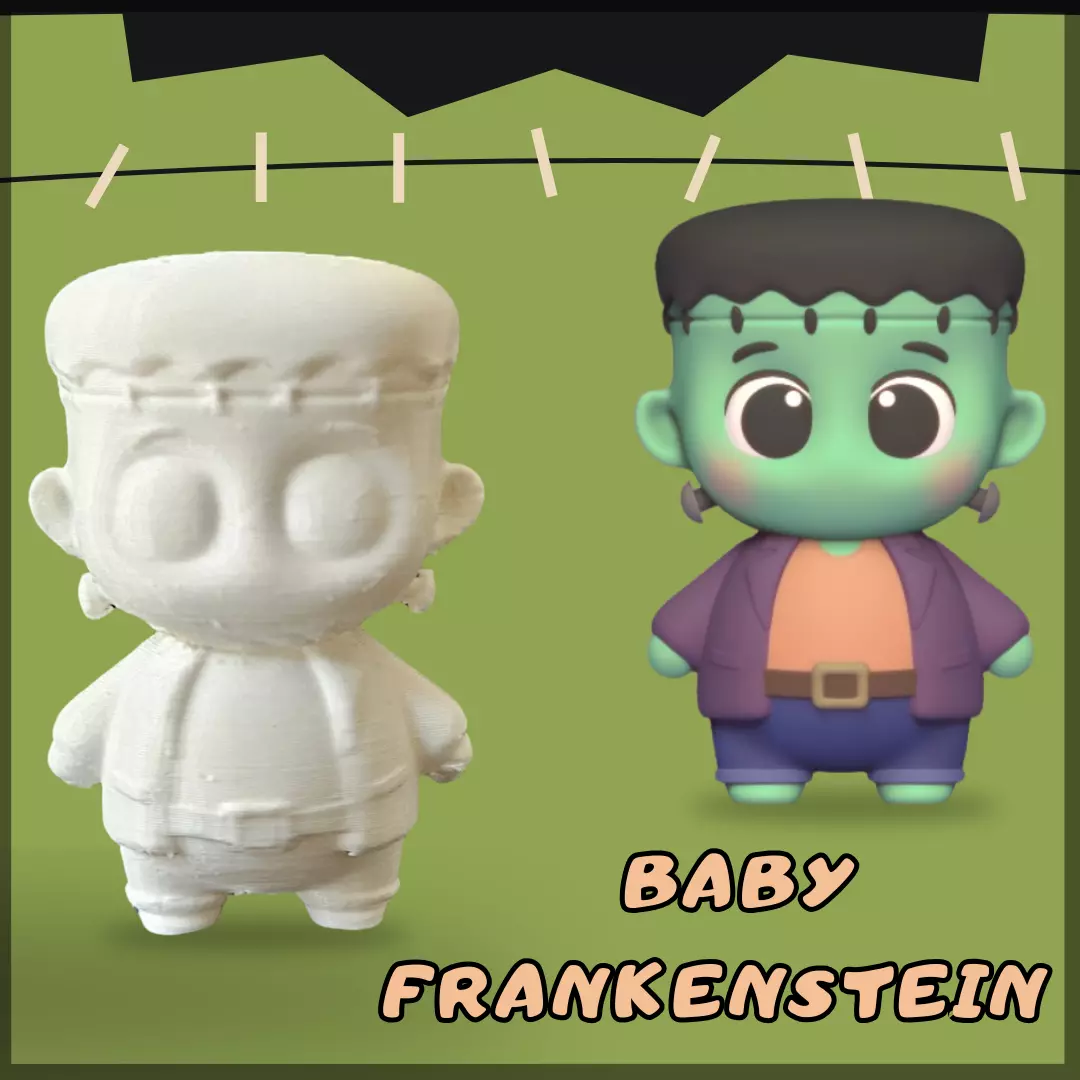Baby Frankenstein 3D print model_0