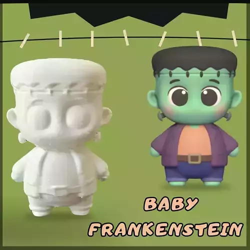 Baby Frankenstein 3D print model