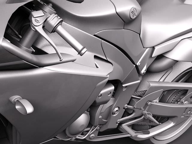 Yamaha YZF - R1 2010 3D model_10