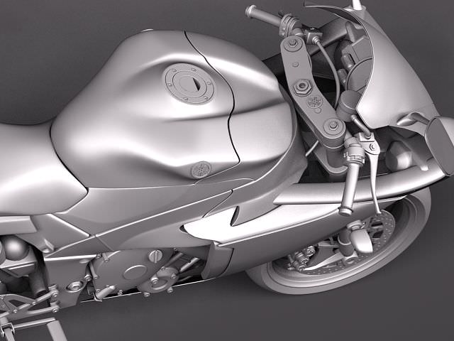 Yamaha YZF - R1 2010 3D model_9