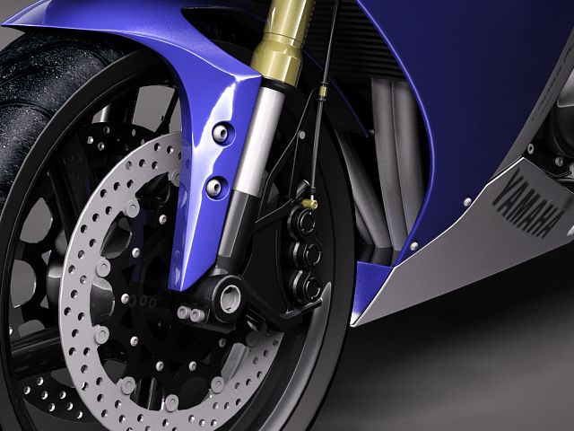 Yamaha YZF - R1 2010 3D model_2