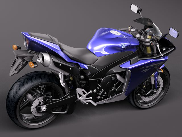Yamaha YZF - R1 2010 3D model_3