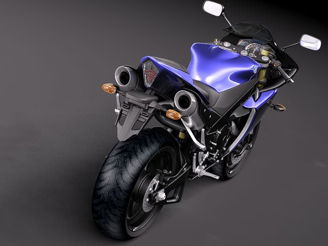 Yamaha YZF - R1 2010 3D model_4