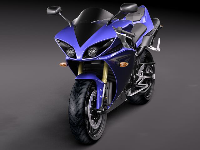 Yamaha YZF - R1 2010 3D model_1