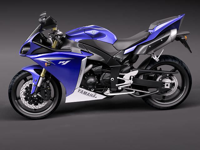 Yamaha YZF - R1 2010 3D model_6