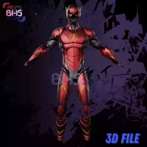 The Flash Suicide Squad KTJL Fullset Armor STL File 3D print model