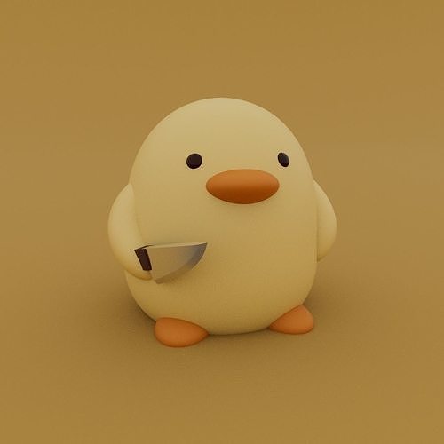 Cute Killer Duck 3D print model