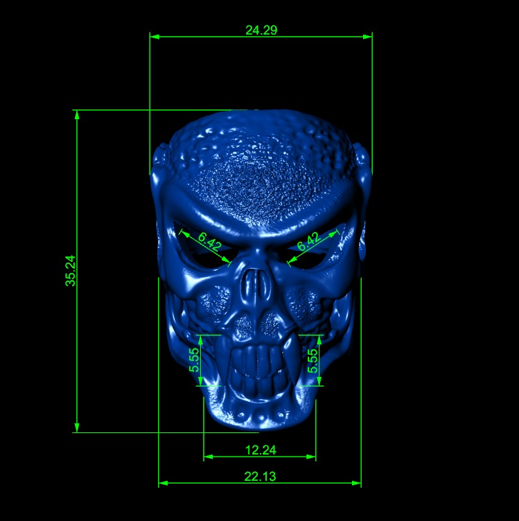 Skull ring 3D print model_12