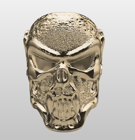 Skull ring 3D print model_10