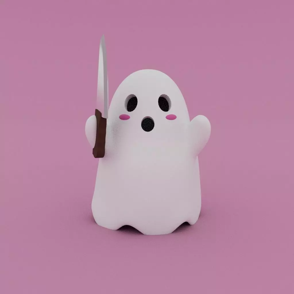 Cute Killer Ghost 3D print model