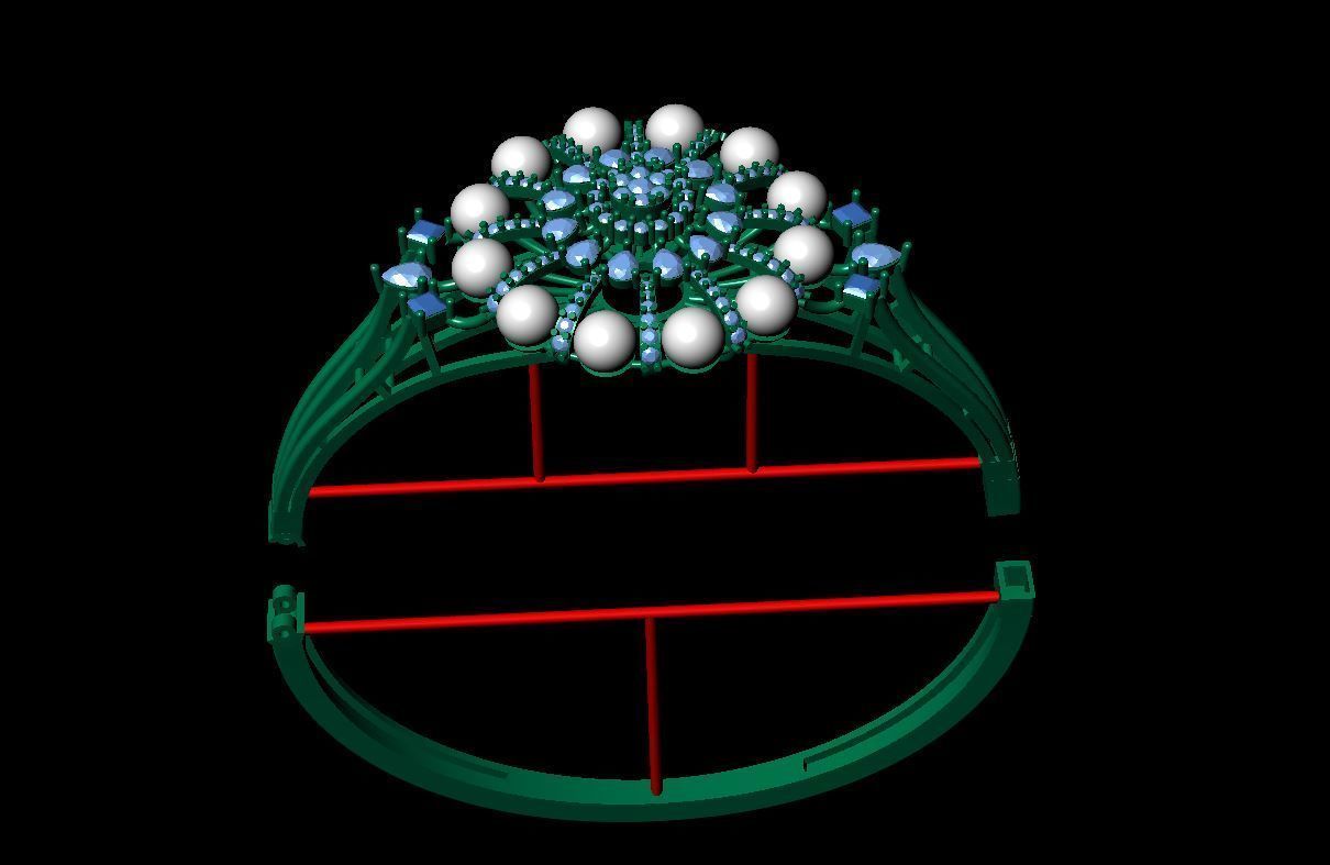 braclate 3D print model_10