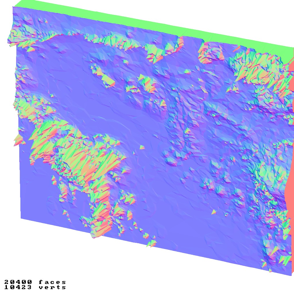 Cambodia relief map collection 3D print model_7