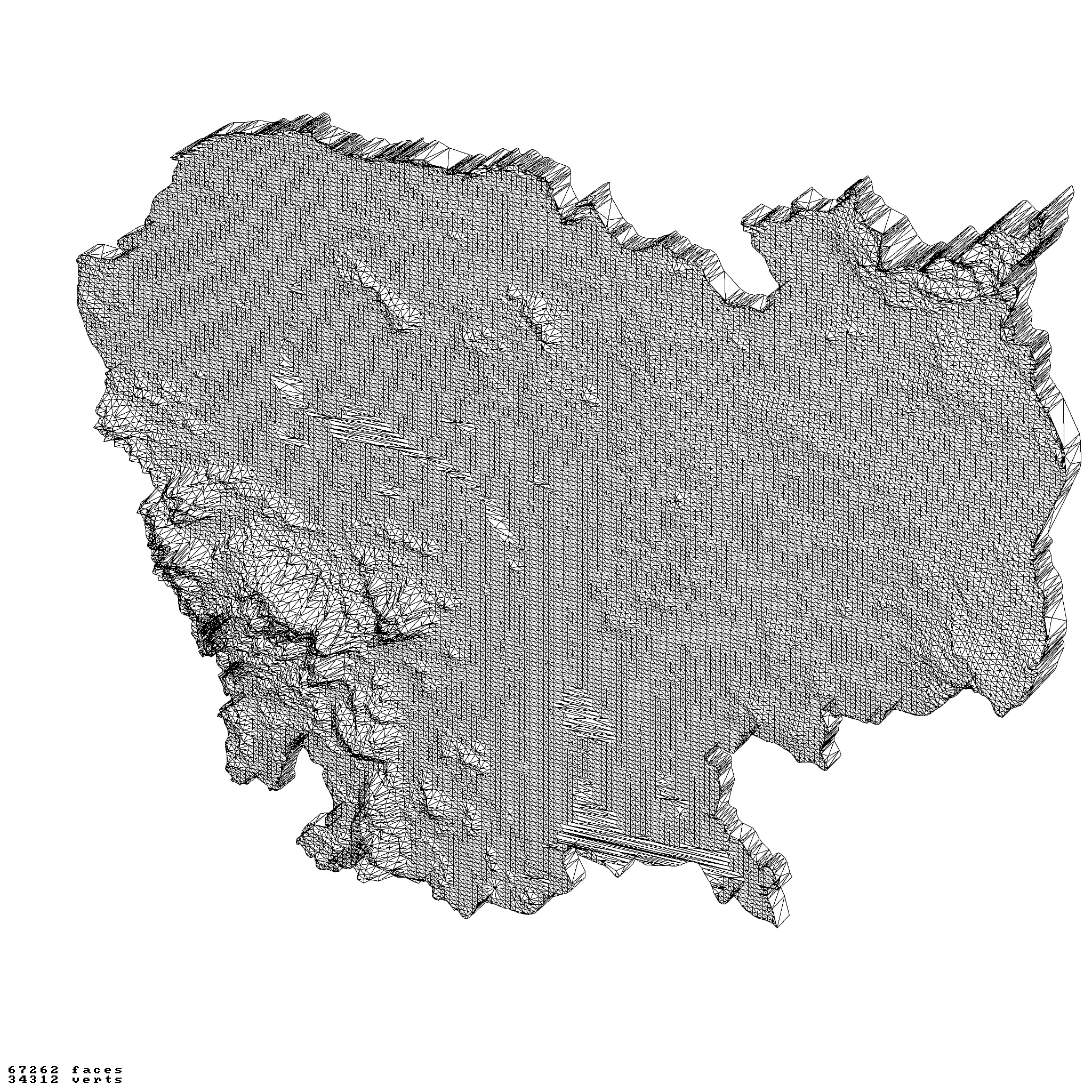 Cambodia relief map collection 3D print model_1