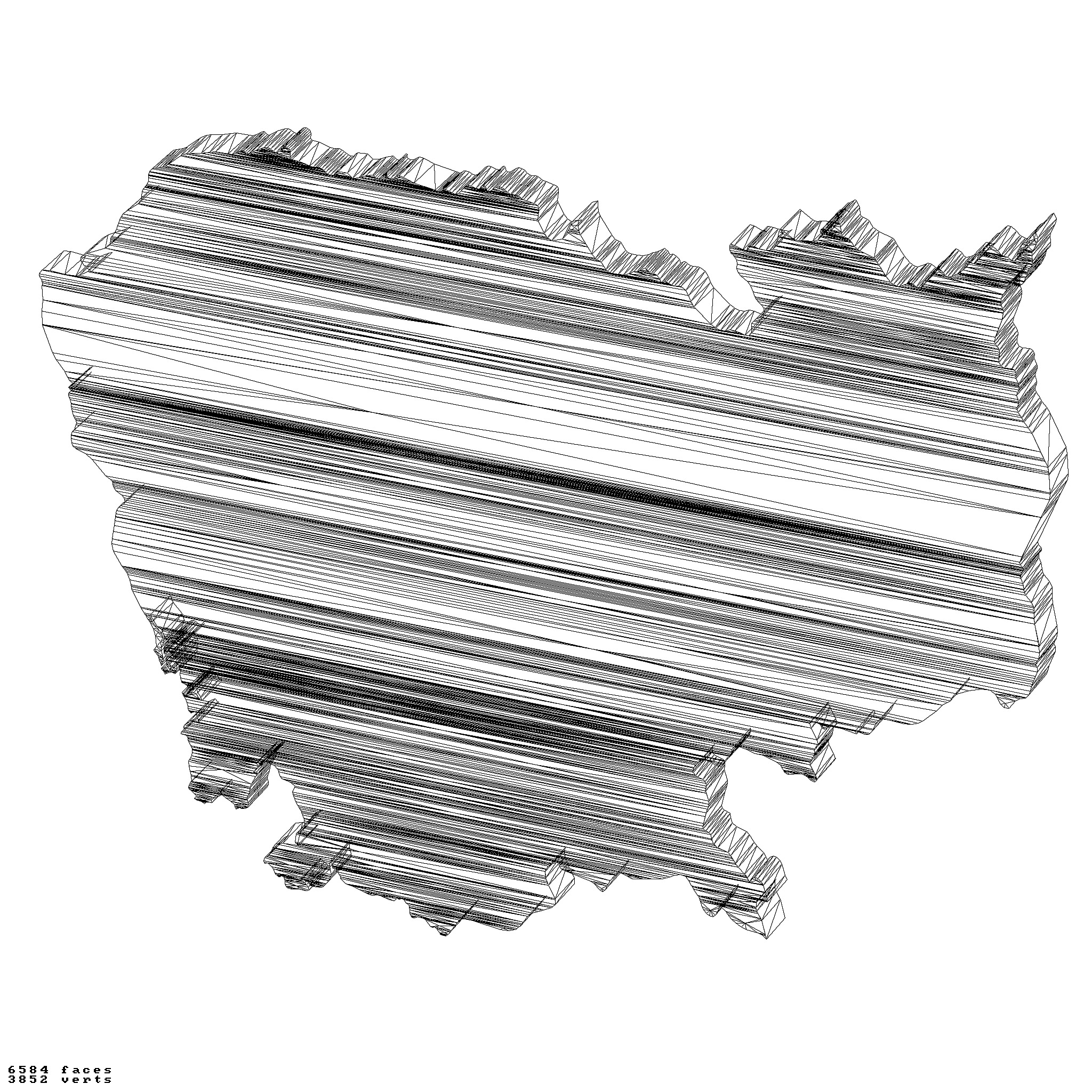 Cambodia relief map collection 3D print model_5