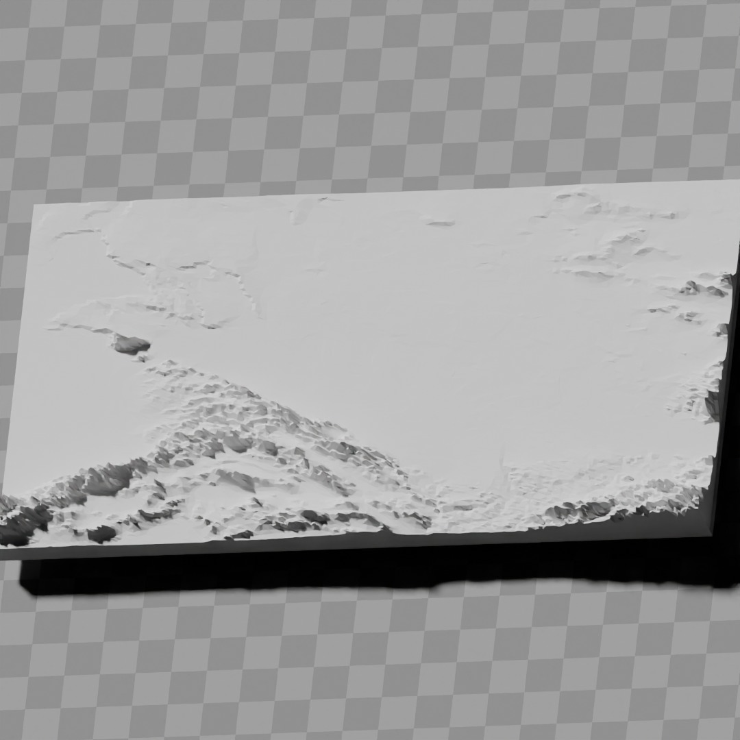 Turkmenistan relief maps topography collection 3D print model_4