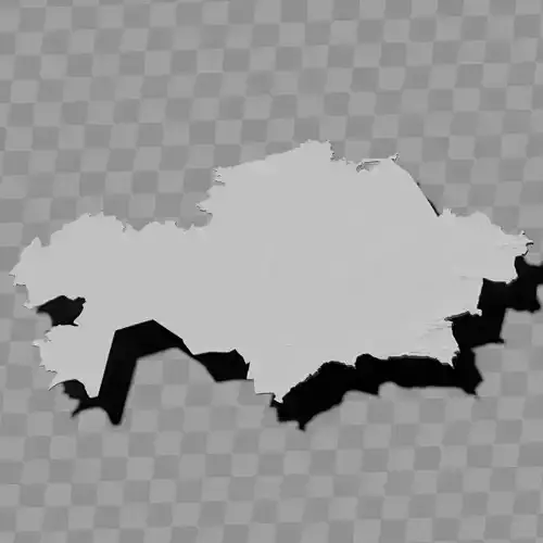 Kazakhstan topography raised relief map collection