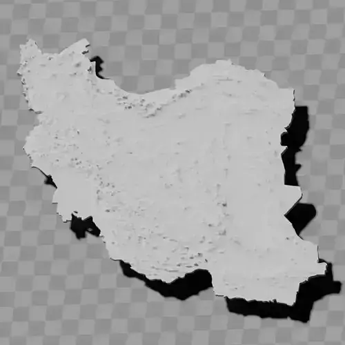 Iran relief maps topography collection