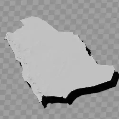 Saudi Arabia relief map topography collection