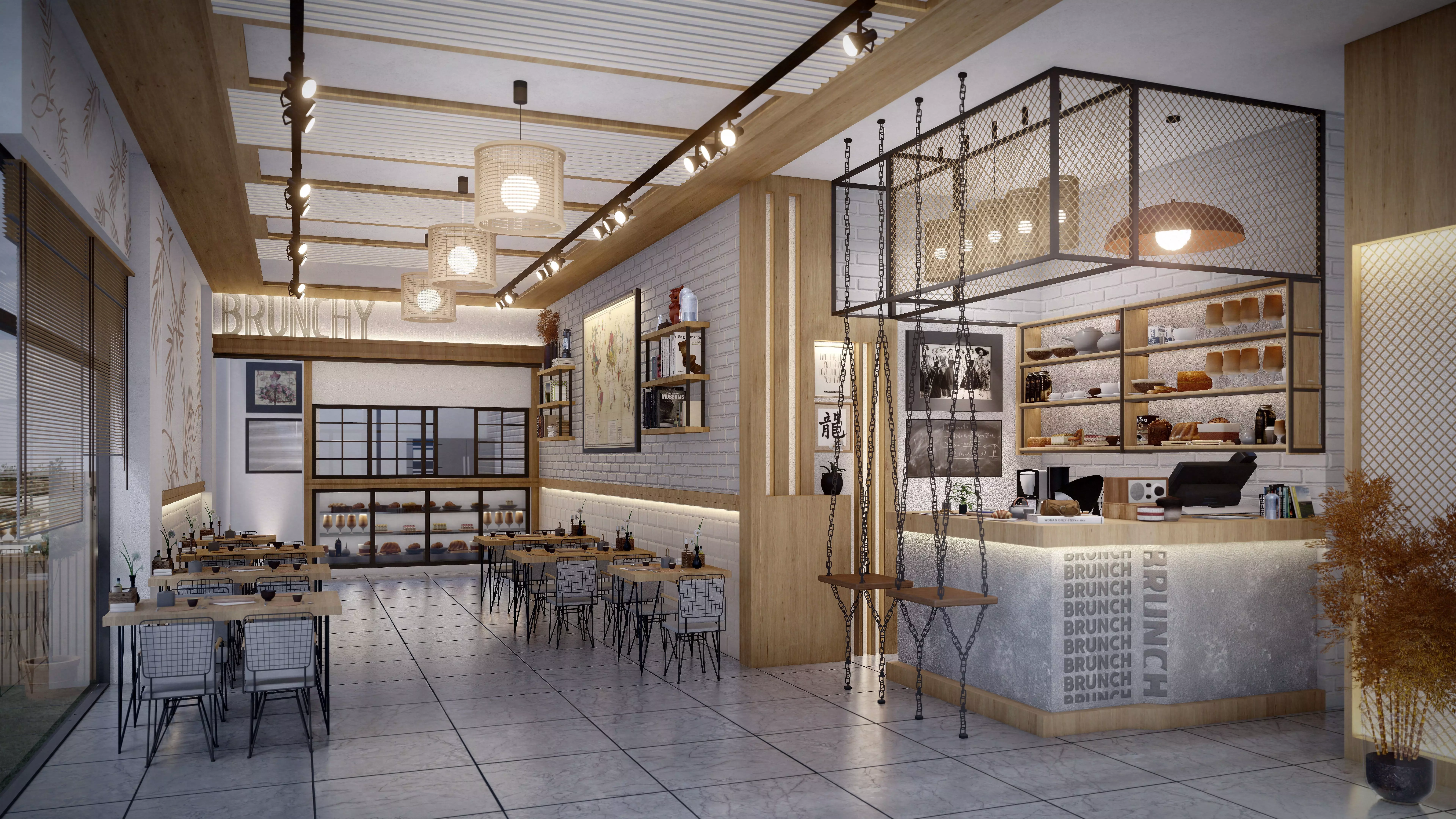 Brunch Cafe - Bar - Diner 3D model_0