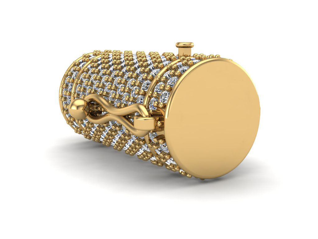 10 MM - Round Lock for Chain 3D print model_1