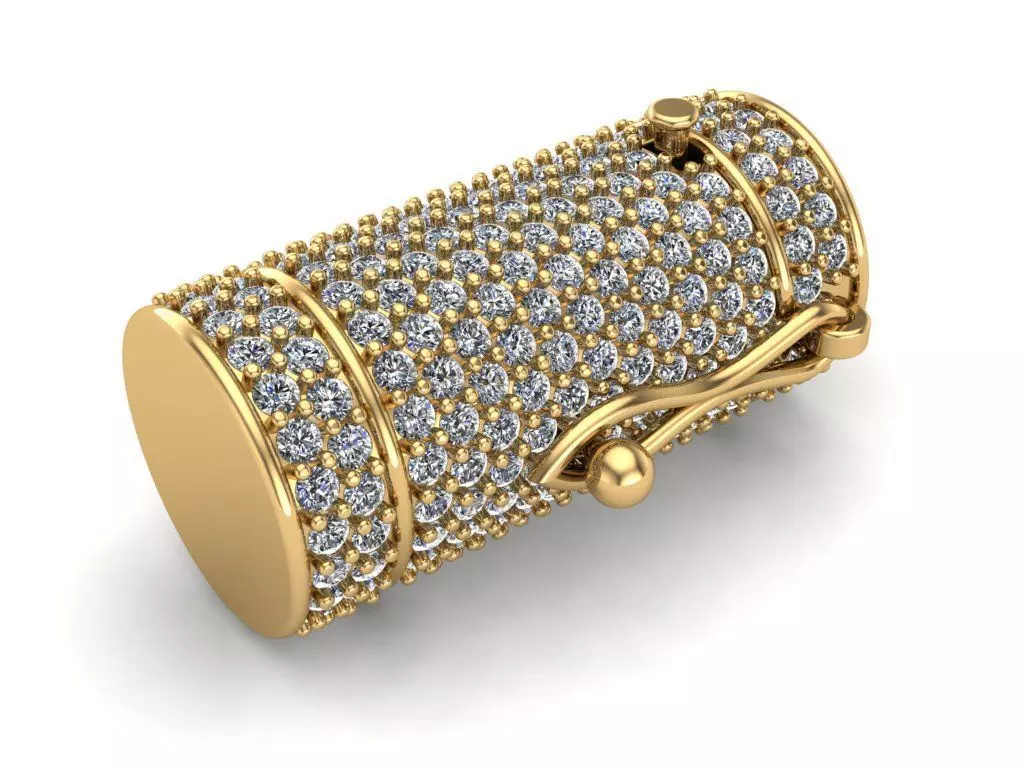 10 MM - Round Lock for Chain 3D print model_0