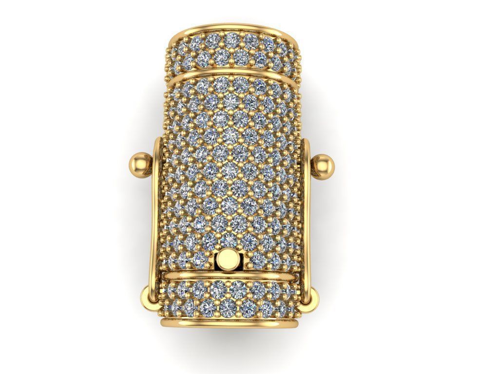 10 MM - Round Lock for Chain 3D print model_2