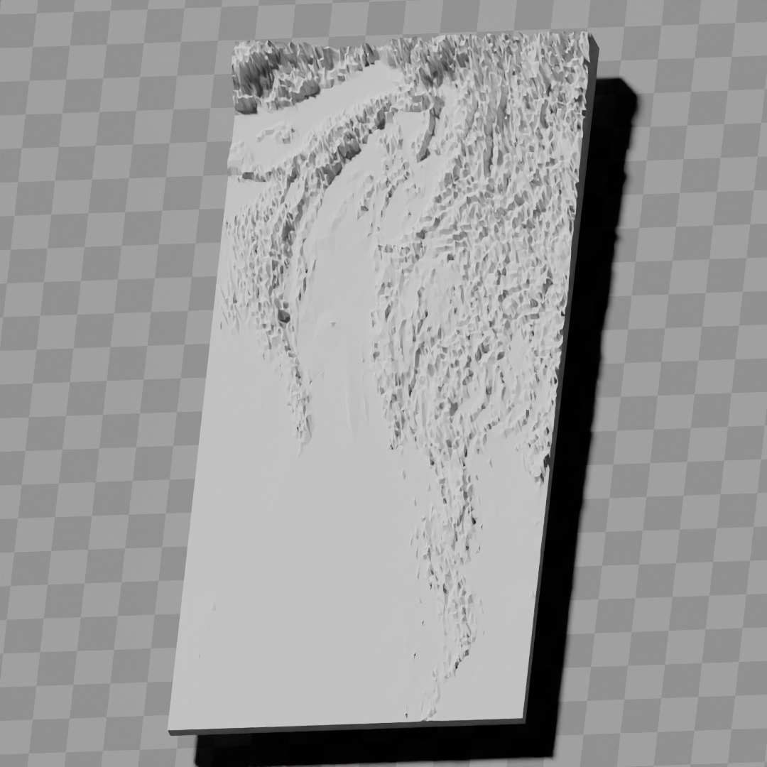 Myanmar topographic relief map collection 3D print model_7