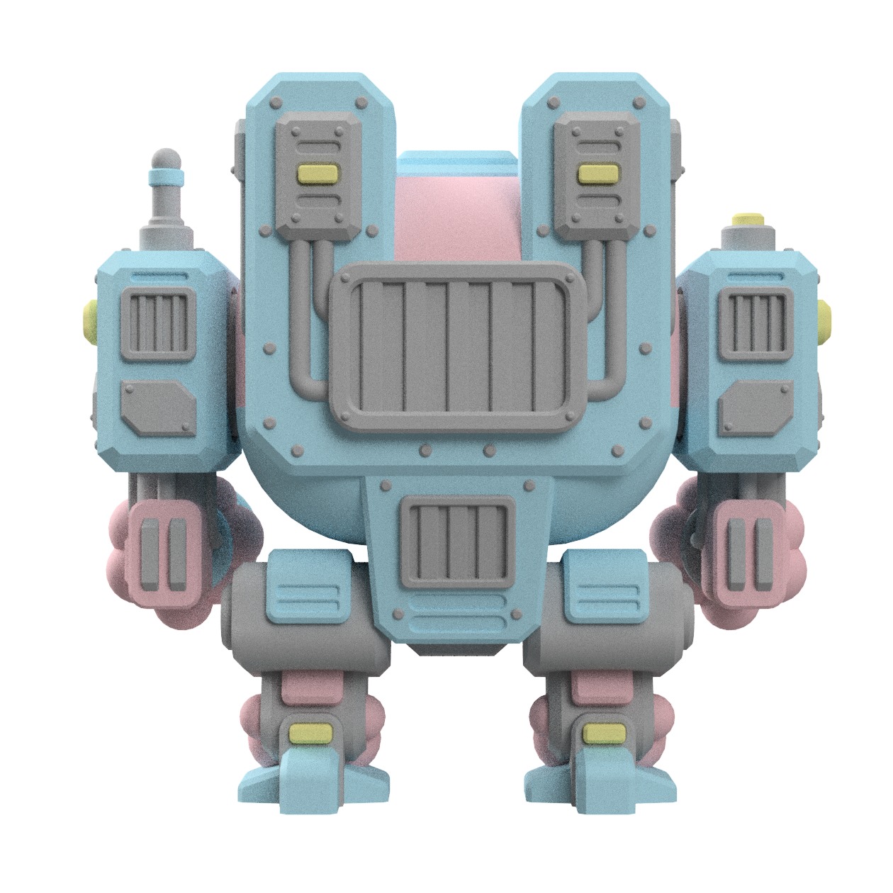 UWU Strike Force Bubbles Mech Miniature for Tabletop games 3D print model_5