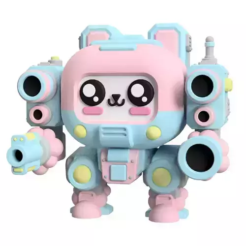 UWU Strike Force Bubbles Mech Miniature for Tabletop games 3D print model