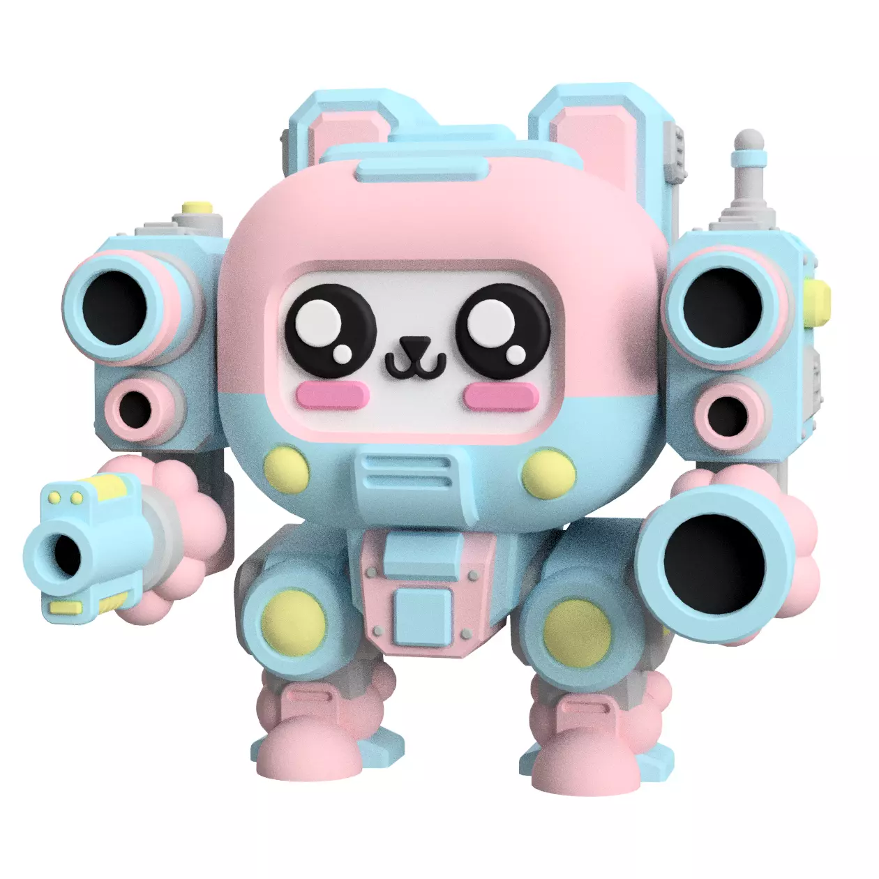 UWU Strike Force Bubbles Mech Miniature for Tabletop games 3D print model_0