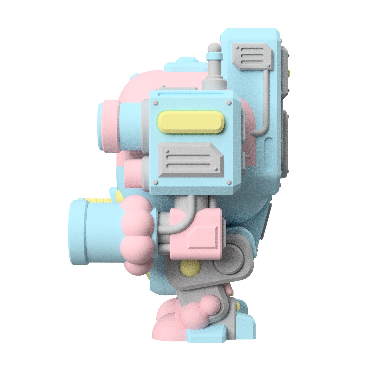 UWU Strike Force Bubbles Mech Miniature for Tabletop games 3D print model_7