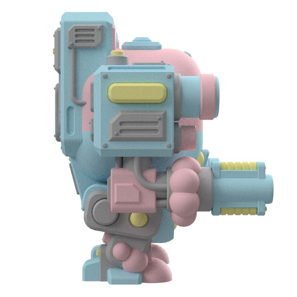 UWU Strike Force Bubbles Mech Miniature for Tabletop games 3D print model_6
